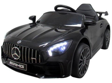 Mercedes GTR-S czarny Miękkie koła Eva, miękki fotelik Licencja Akumulator litowo-jonowy