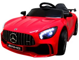 Mercedes GTR-S czerwony Miękkie koła Eva, miękki fotelik Licencja Akumulator litowo-jonowy