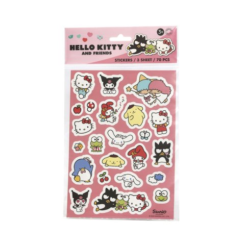 Zestaw naklejek do zabawy 70 sztuk, zabawka dla dzieci naklejki Hello Kitty