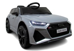 AUDI RS6 GT SZARY Auto na akumulator EVA Skóra pilot Akumulator litowo-jonowy