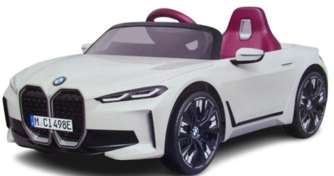 BMW i4 Biały Auto na akumulator EVA Skóra pilot Akumulator LI-ON