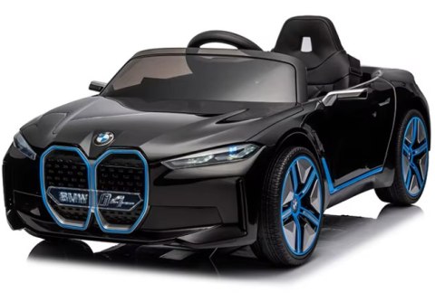 BMW i4 Czarny Auto na akumulator EVA Skóra pilot Akumulator Li-ON