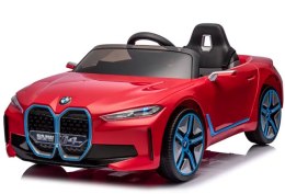 BMW i4 Czerwony Auto na akumulator EVA Skóra pilot Akumulator Li-on