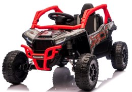 Kawasaki Teryx Czerwony Auto na akumulator 4x4 EVA SKÓRA RC Akumulator litowo-jonowy