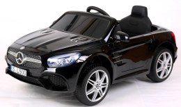 Mercedes SL500 Czarny Piankowe Koła Eva, miękki fotelik Licencja Akumulator litowo-jonowy