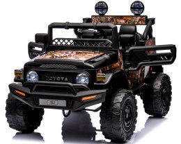 Toyota FJ Cruiser czarny 4x4 miękki fotelik pilot Licencja AKumulator litowo-jonowy
