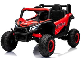 UTV2 R-sport Czerwony Auto na akumulator 4x4 EVA SKÓRA Pilot Akumulator litowo-jonowy