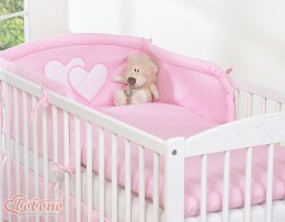 Pościel 3-cz 120x90 - Serduszka różowe