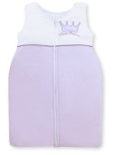Śpiworek dla dzieci bawełniany M 6-12 mcy TOG 2.5 całoroczny ocieplany Little Princess fioletowy