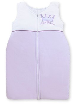 Śpiworek dla dzieci bawełniany M 6-12 mcy TOG 2.5 całoroczny ocieplany Little Princess fioletowy