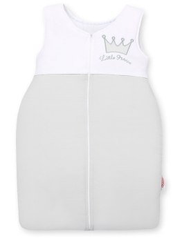 Śpiworek dla dzieci bawełniany M 6-12 mcy TOG 2.5 całoroczny ocieplany Little Prince szary