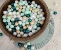 Plastikowe piłeczki do suchego basenu 50szt. - zielony perłowy