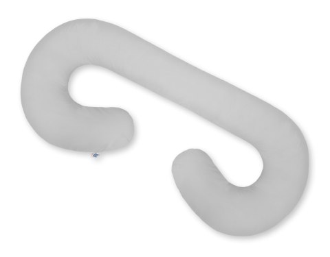 Poduszka ciążowa typu C dla kobiet w ciąży do spania karmienia + zdejmowana poszewka - szara