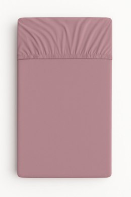 Prześcieradło bawełniane z gumką do łóżeczka 120x60 cm - róż retro