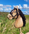 Hobby Horse Duży koń na kiju Premium - maść jelenia A3