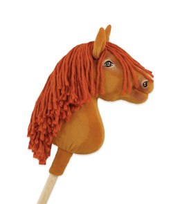 Hobby Horse Średni koń na kiju Premium rudy kasztan A4