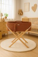 Kosz Mojżesza BOHO Handmade ze stojakiem - terracotta