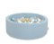 Suchy basen minky H-30 cm z piłkami 300szt. - misty blue