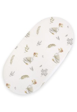 Prześcieradło bawełniane do kosza Mojżesza Boho wózka gondoli 75x35 cm - Gąski