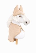 Zestaw dla Hobby Horse A3: polarowa derka + nauszniki - beżowy