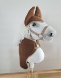 Zestaw dla Hobby Horse A3: polarowa derka + nauszniki - brązowy