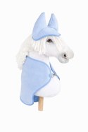 Zestaw dla Hobby Horse A3: polarowa derka + nauszniki - jasny niebieski