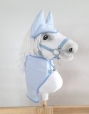 Zestaw dla Hobby Horse A3: polarowa derka + nauszniki - jasny niebieski