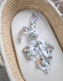 Miękka przytulanka DOUDOU kocyk króliczek z bawełny - Woodland green
