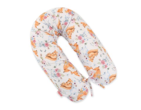 Poduszka ciążowa Longer dla kobiet w ciąży do spania + zdejmowana poszewka - Foxes and sqiurrels