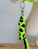 Uwiąz dla konia Hobby Horse pleciony ze sznurka - neon green/ czarny