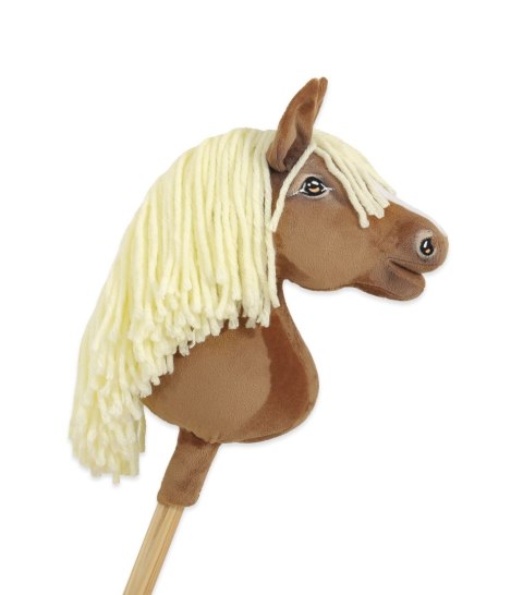 Hobby Horse Średni koń na kiju Premium jasny beżowy haflinger A4