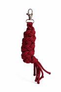 Uwiąz dla konia Hobby Horse pleciony ze sznurka - bordowy