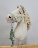 Uwiąz dla konia Hobby Horse pleciony ze sznurka - szałwia