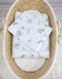 Komplet pościeli dla niemowląt z wypełnieniem 2-cz 75x100cm NEWBORN - Gąski