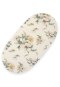 Prześcieradło bawełniane do kosza Mojżesza Boho wózka gondoli 75x35 cm - Clematis on beige