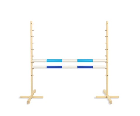 Przeszkoda skokowa do Hobby Horse 120cm, dwie belki - jasny niebieski i ciemny niebieski