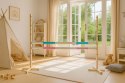 Przeszkoda skokowa do Hobby Horse 160cm, h-120 cm, dwie belki - miętowa i jasny róż