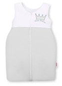 Śpiworek dla dzieci bawełniany M 6-12 mcy TOG 2.5 całoroczny ocieplany Little Princess szary
