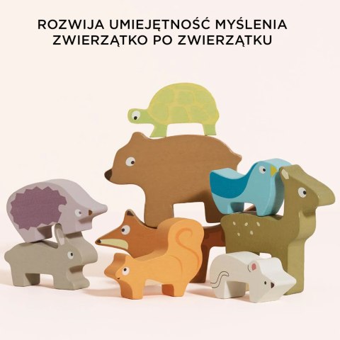 Drewniane figurki zwierzątka leśne zabawka dla dzieci, układanka Le Toy Van