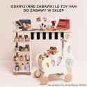 Drewniany koszyk z zakupami i skanerem dla dzieci zabawa w sklep Le Toy Van