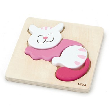 Viga 59930 Pierwsze puzzle maluszka kot (box)