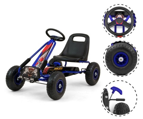 Milly Mally Gokart na pedały Thor Blue