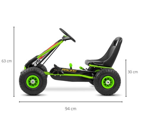 Milly Mally Gokart na pedały Thor Green