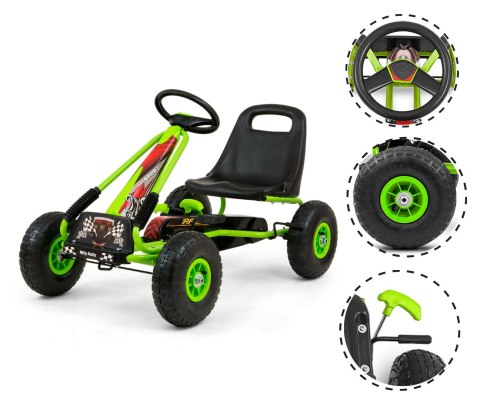 Milly Mally Gokart na pedały Thor Green