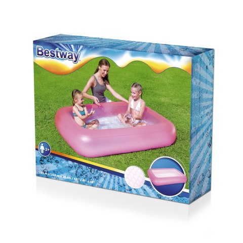 Bestway 51115 BASENIK DMUCHANY 165cm x 104cm x 25cm RÓŻOWY
