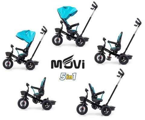Milly Mally Rowerek Trójkołowy Movi Black-Mint