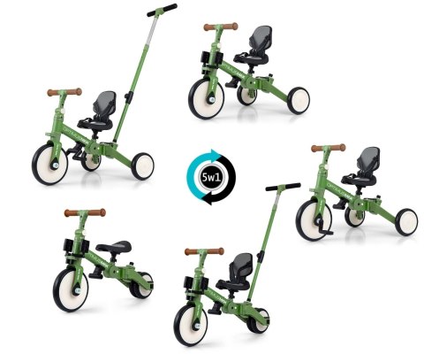 Milly Mally Rowerek 5w1 Optimus Max Green