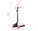Qplay Hulajnoga Sema Evo 3w1 Coral Pink