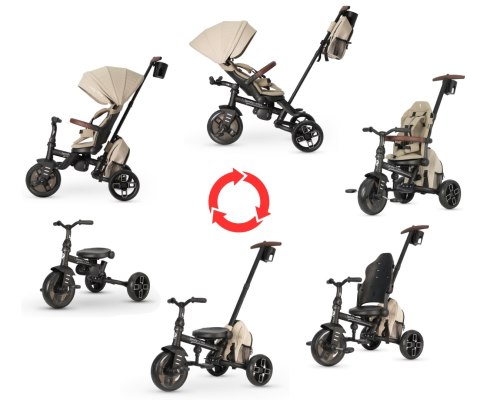 Qplay Rowerek Trójkołowy Comfo Max Beige