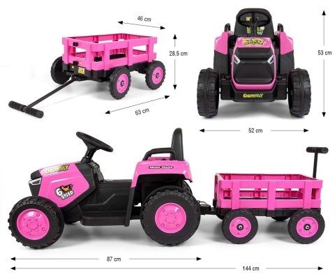 Milly Mally Pojazd na akumulator Rolly Pink